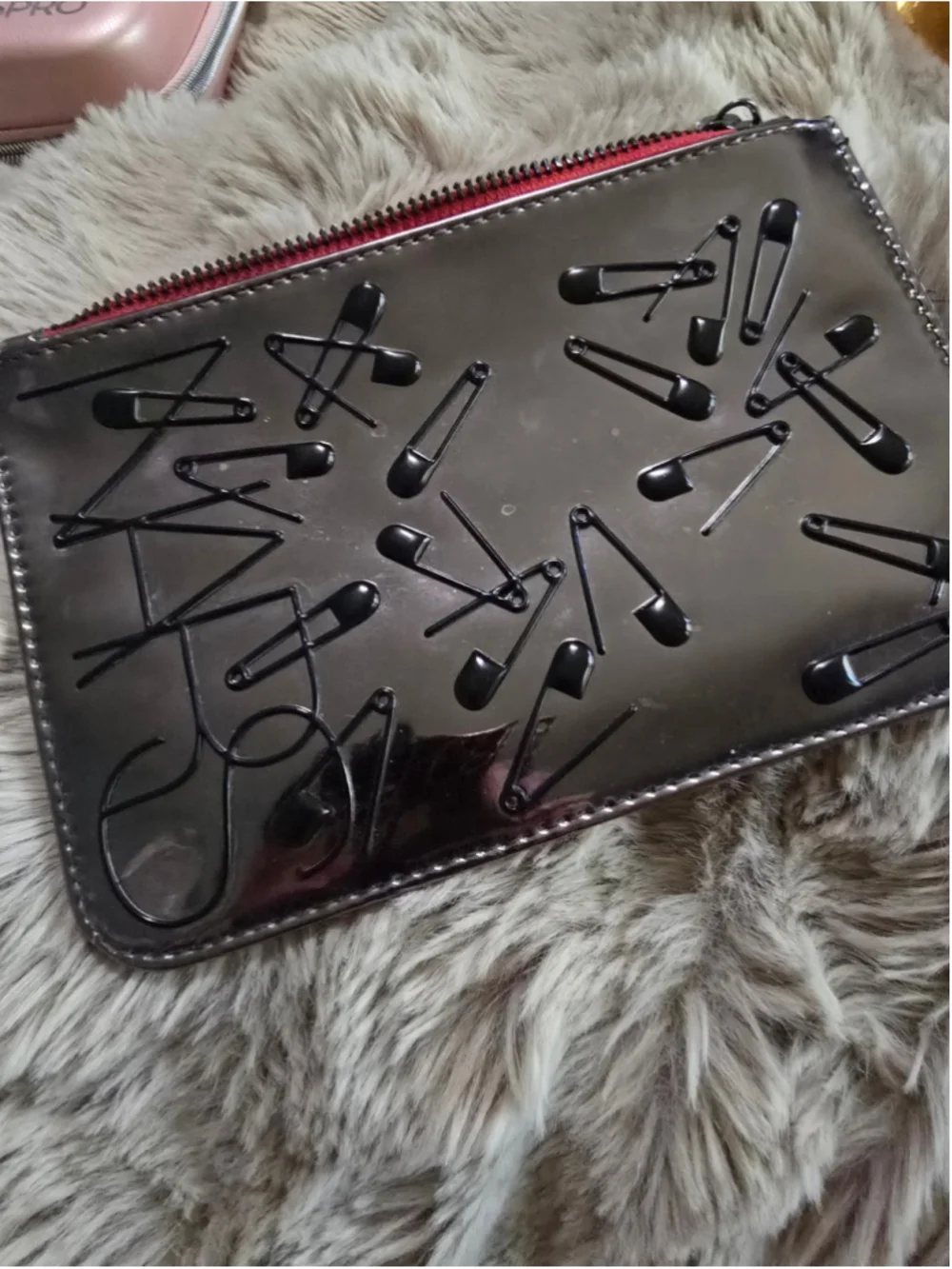 Rare Limited Release NARS Cosmetic Bag Mirrored Silver Collectible Punk Rock